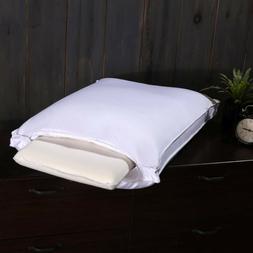 adjustable white duck down pillow medium firm