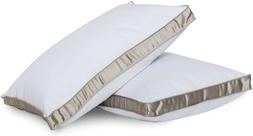 Bed Pillow for Sleeping - Down Alternative Medium Firm Side 