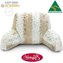 Faux Fur Back Rest Medium to Firm Support Pillow by Easyrest