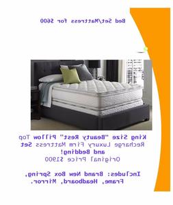 King &ldquo;Beauty Rest&rdquo; Pillow Top Firm Mattress/Brand New Bo