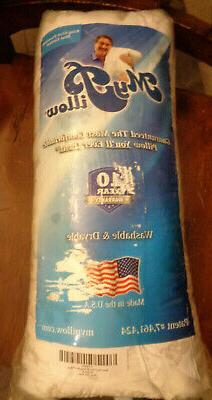 MY PILLOW KING GIZA PREMIUM BLUE CORDED MOST FIRM BED PILLOW