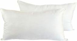 Cozy Bed Medium Firm  Hotel Quality Pillow, King, White, 2 P