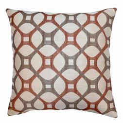 Roxbury Coral Geometric Down 7 In. X 20 In. Throw Pillow Cus