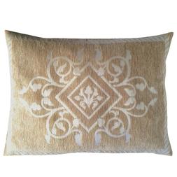 Solid Diamond-Ivy Beige Farm-Garden-Porch-Patio Lumbar Pillo