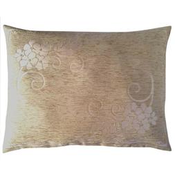 Upholstery/Chenille Begonia Beige Outdoor Farm Garden Pillow